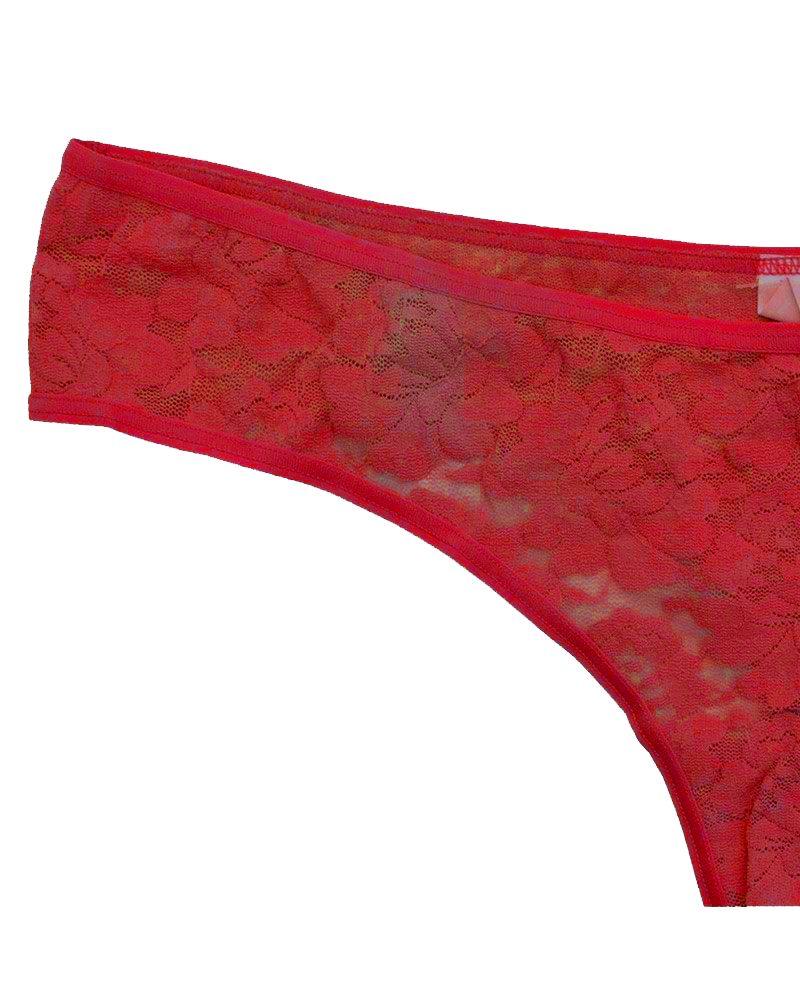 Net Sexy Panty Thong - Red
