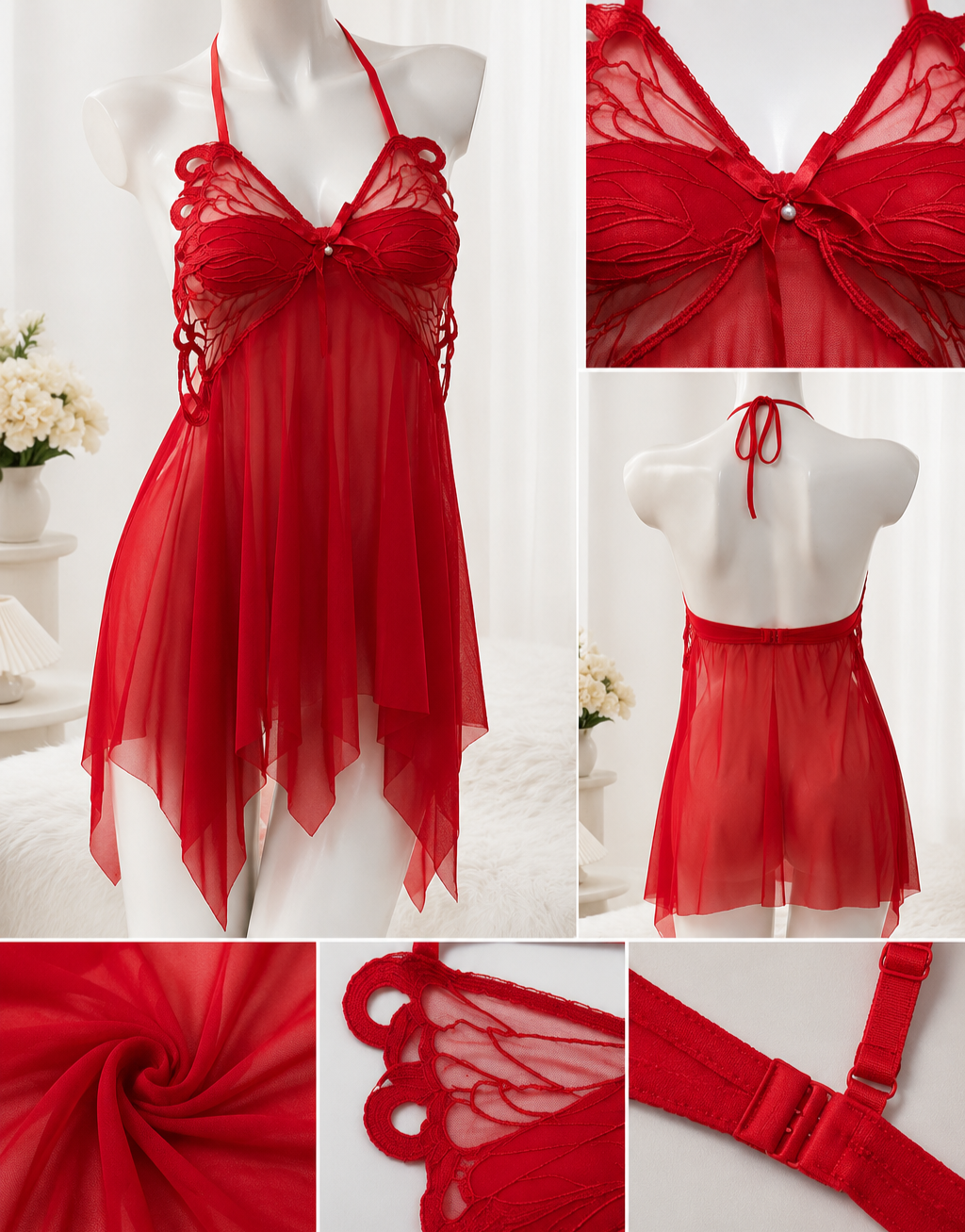 Elegant Nithya Lingerie Nighty Set