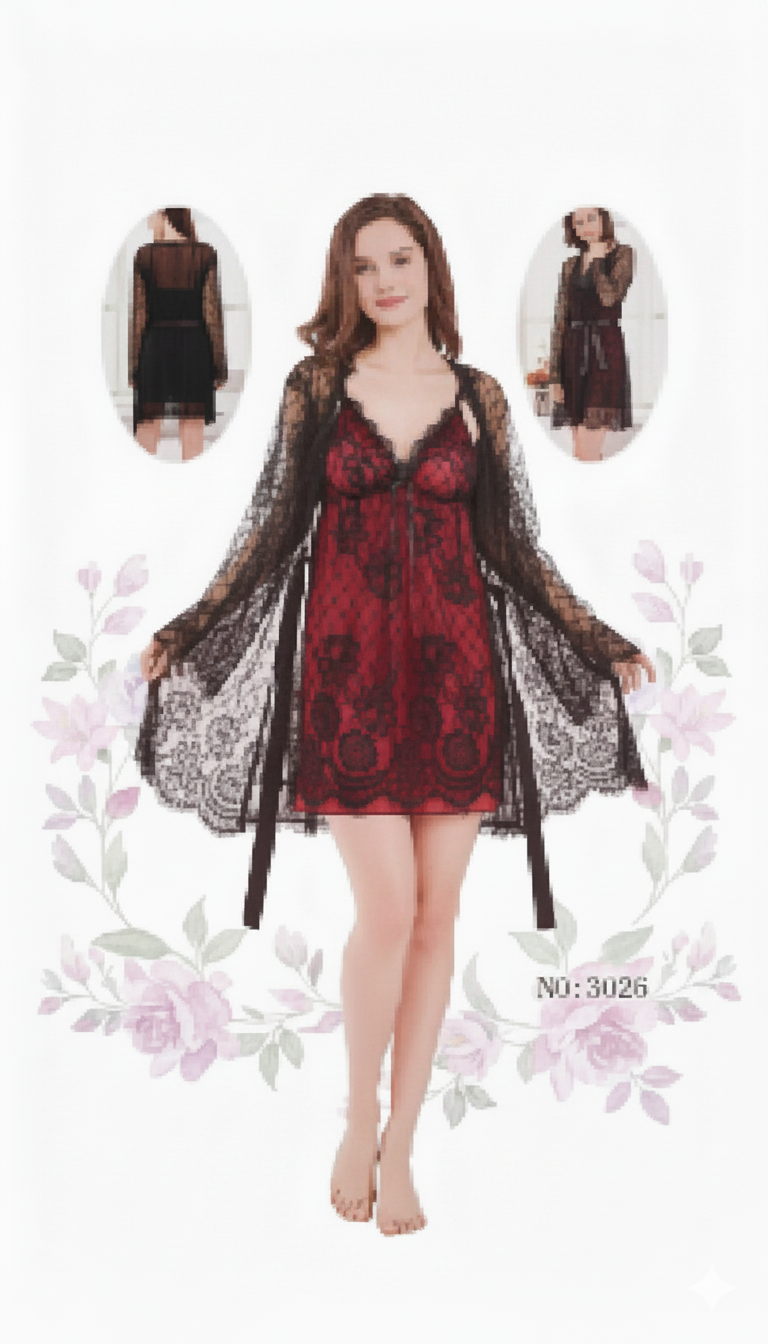 Night Net Luxury Gown